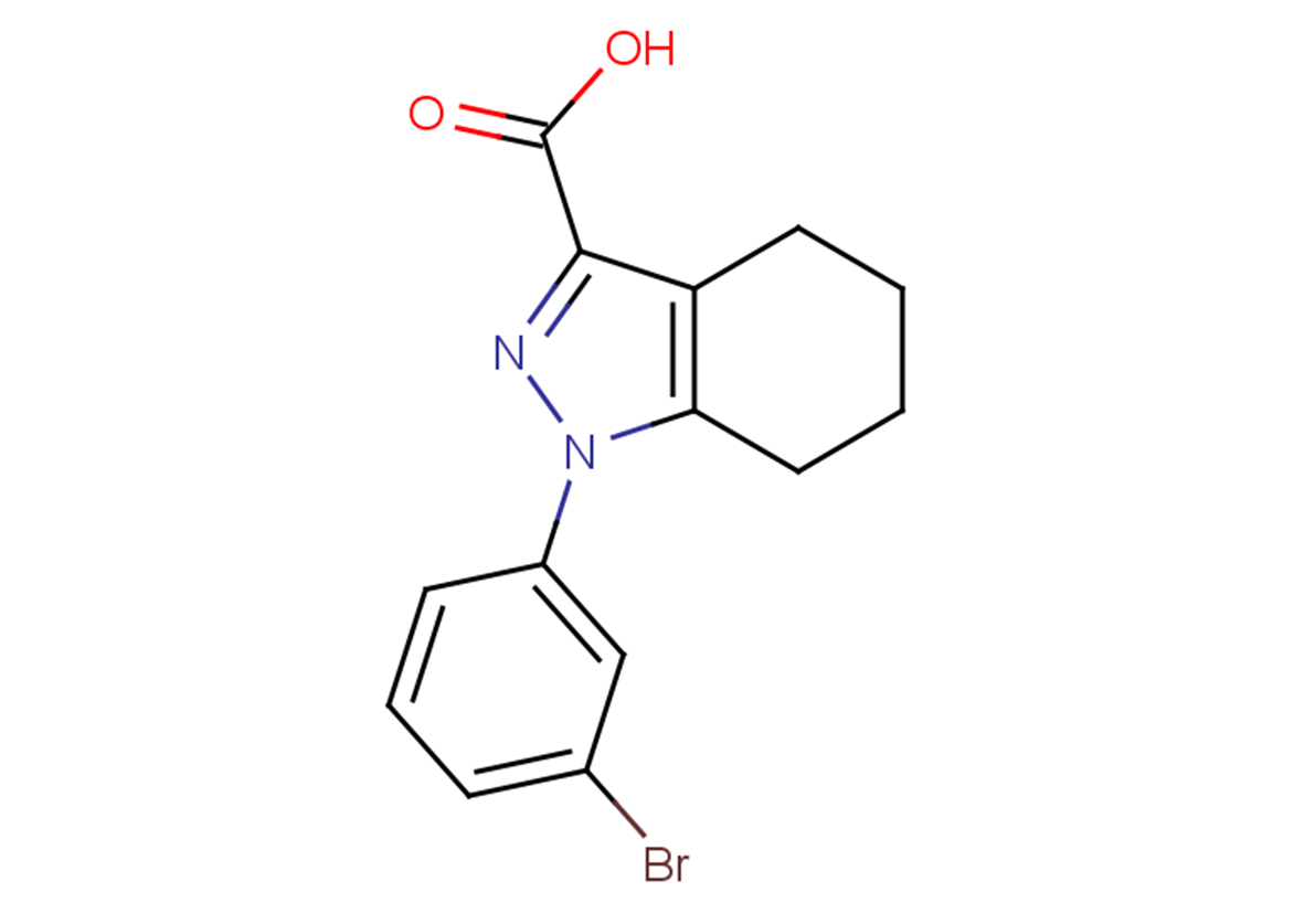 1-(3-bromophenyl)-4,5,6,7-tetrahydro-1H-indazole-3-carboxylic acid