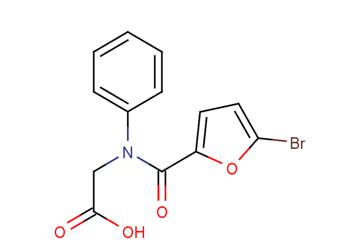 2-[1-(5-bromofuran-2-yl)-N-phenylformamido]acetic acid
