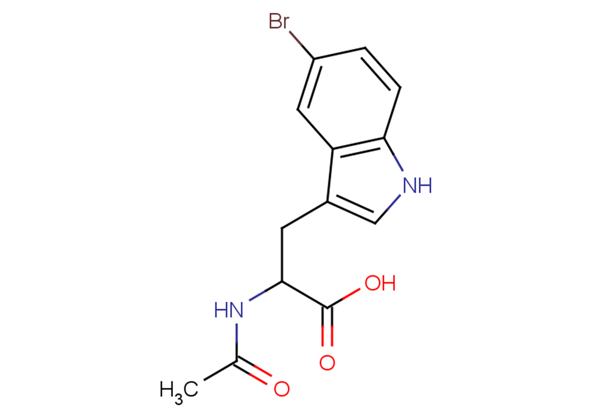 3-(5-bromo-1H-indol-3-yl)-2-acetamidopropanoic acid