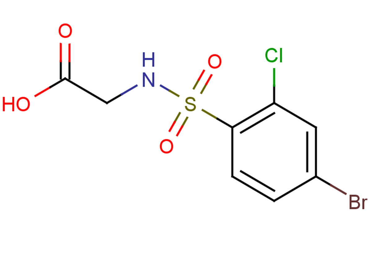 2-[(4-bromo-2-chlorobenzene)sulfonamido]acetic acid