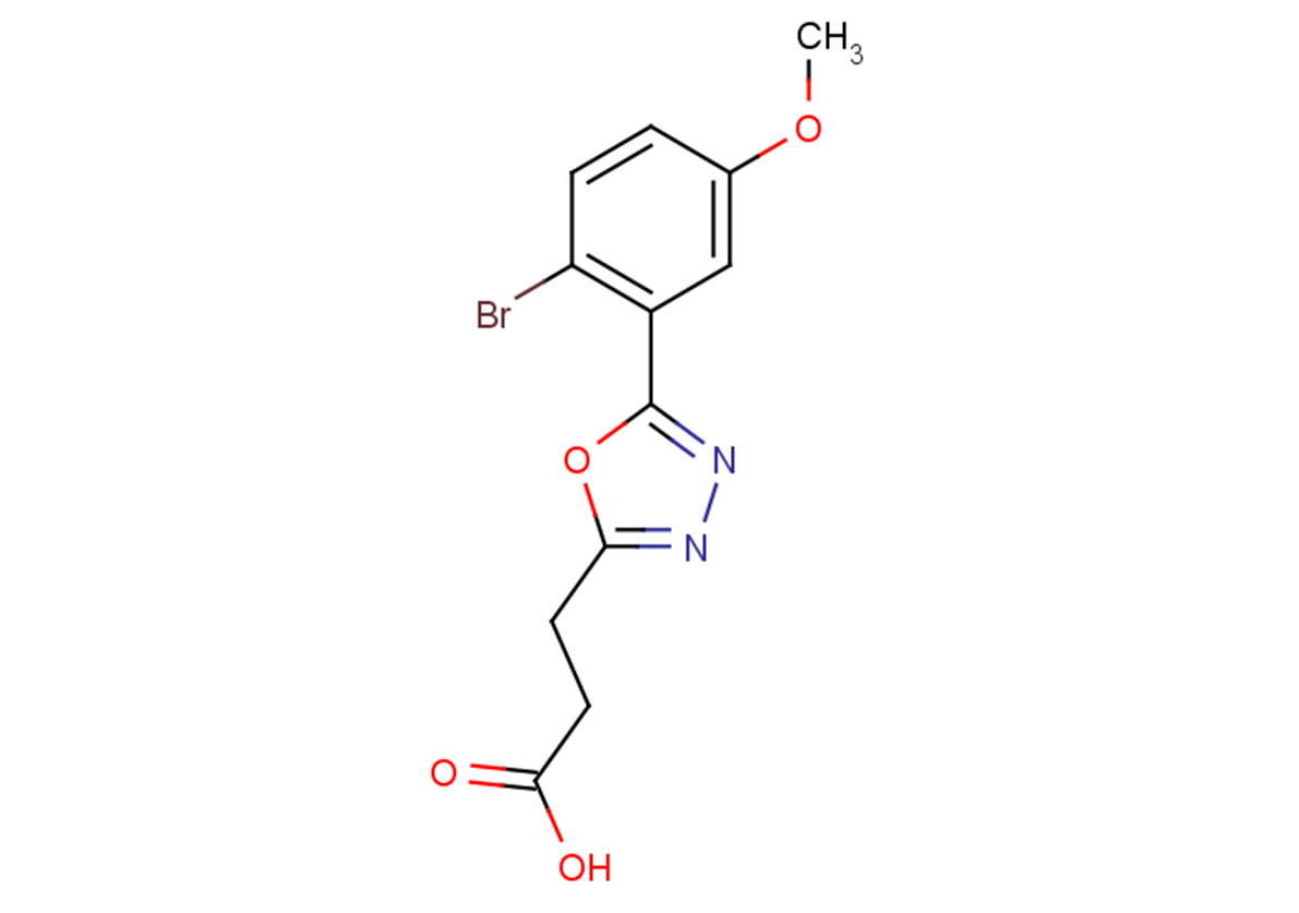 3-[5-(2-bromo-5-methoxyphenyl)-1,3,4-oxadiazol-2-yl]propanoic acid