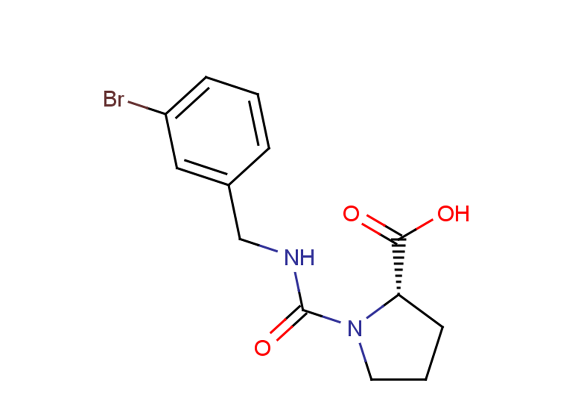 (2S)-1-{[(3-bromophenyl)methyl]carbamoyl}pyrrolidine-2-carboxylic acid