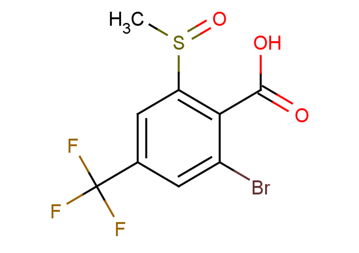 2-bromo-6-methanesulfinyl-4-(trifluoromethyl)benzoic acid