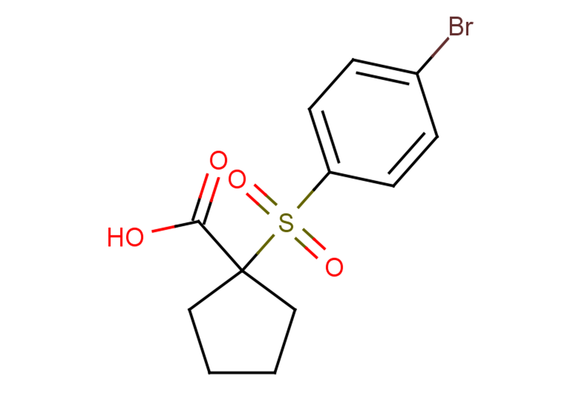 1-[(4-bromobenzene)sulfonyl]cyclopentane-1-carboxylic acid