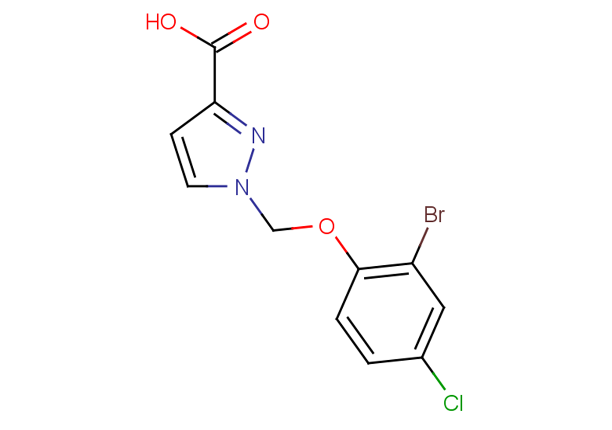 1-(2-bromo-4-chlorophenoxymethyl)-1H-pyrazole-3-carboxylic acid