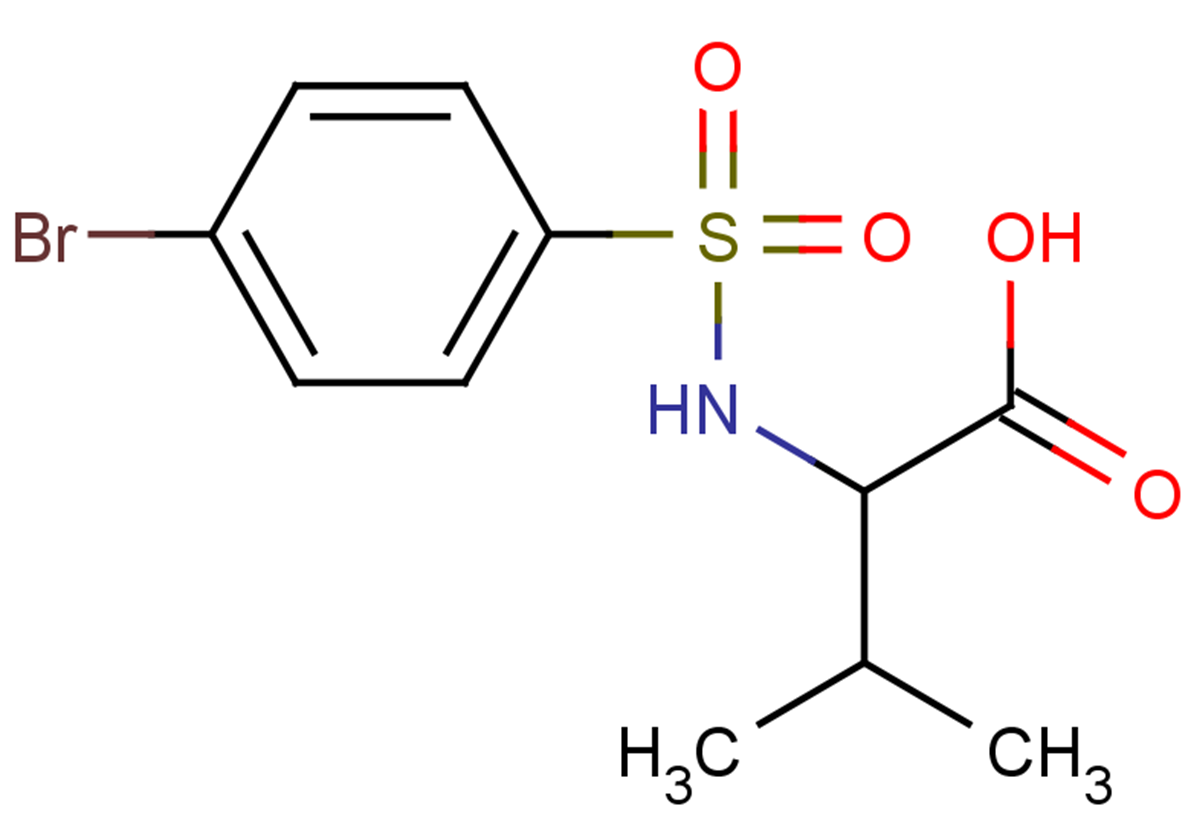 2-[(4-bromobenzene)sulfonamido]-3-methylbutanoic acid