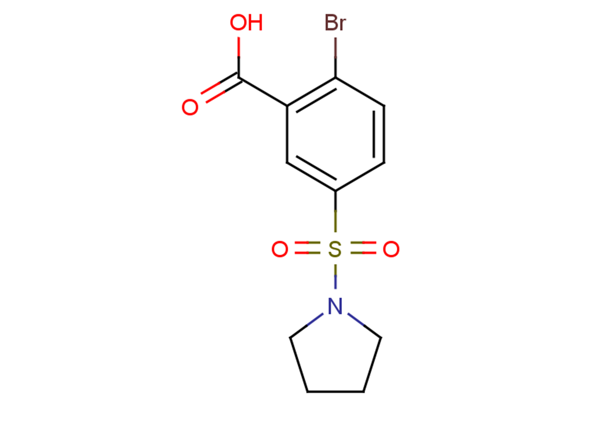 2-bromo-5-(pyrrolidine-1-sulfonyl)benzoic acid