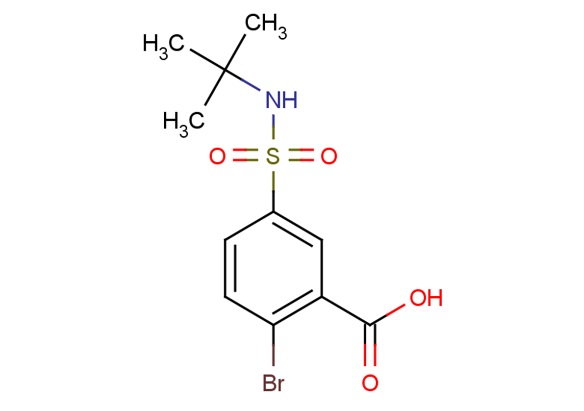 2-bromo-5-(tert-butylsulfamoyl)benzoic acid