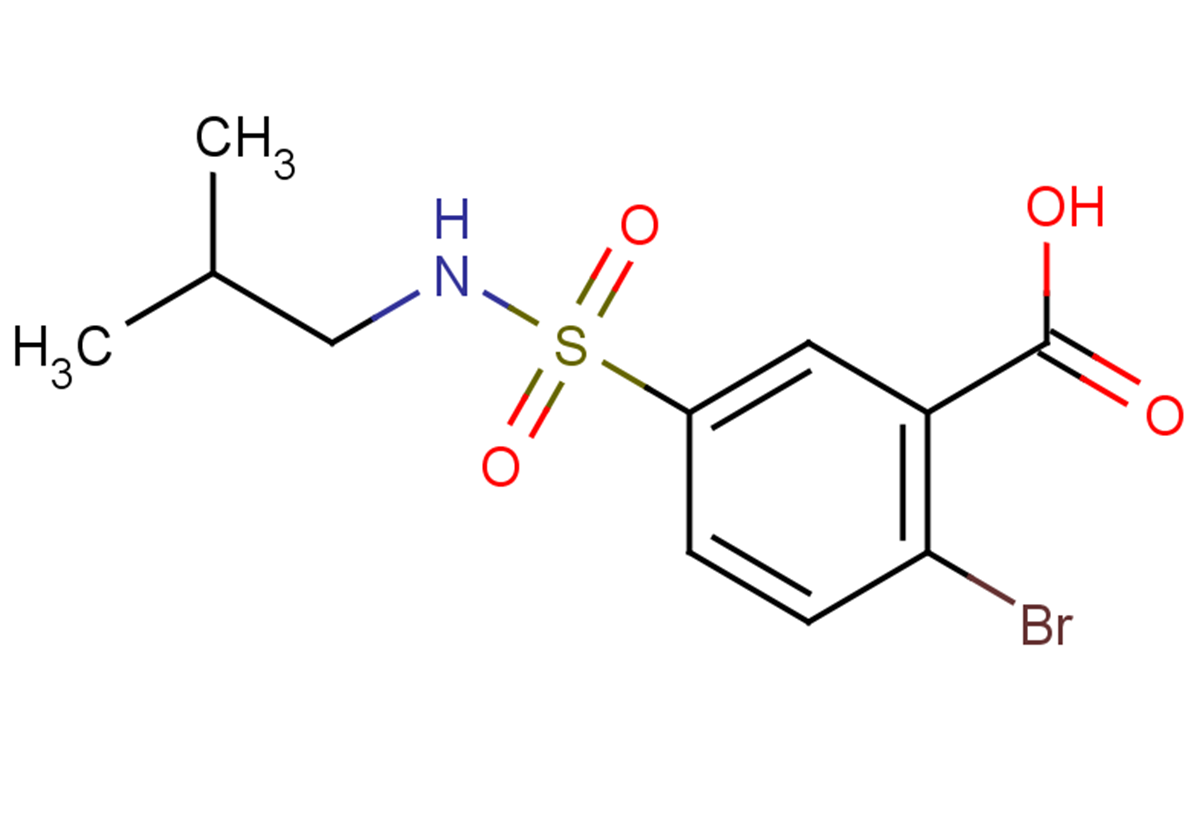 2-bromo-5-[(2-methylpropyl)sulfamoyl]benzoic acid