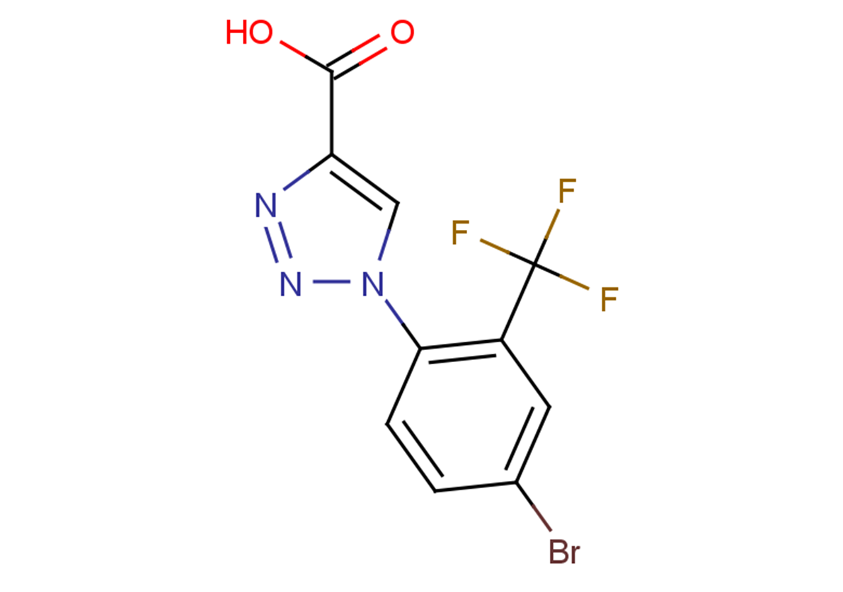 1-[4-bromo-2-(trifluoromethyl)phenyl]-1H-1,2,3-triazole-4-carboxylic acid