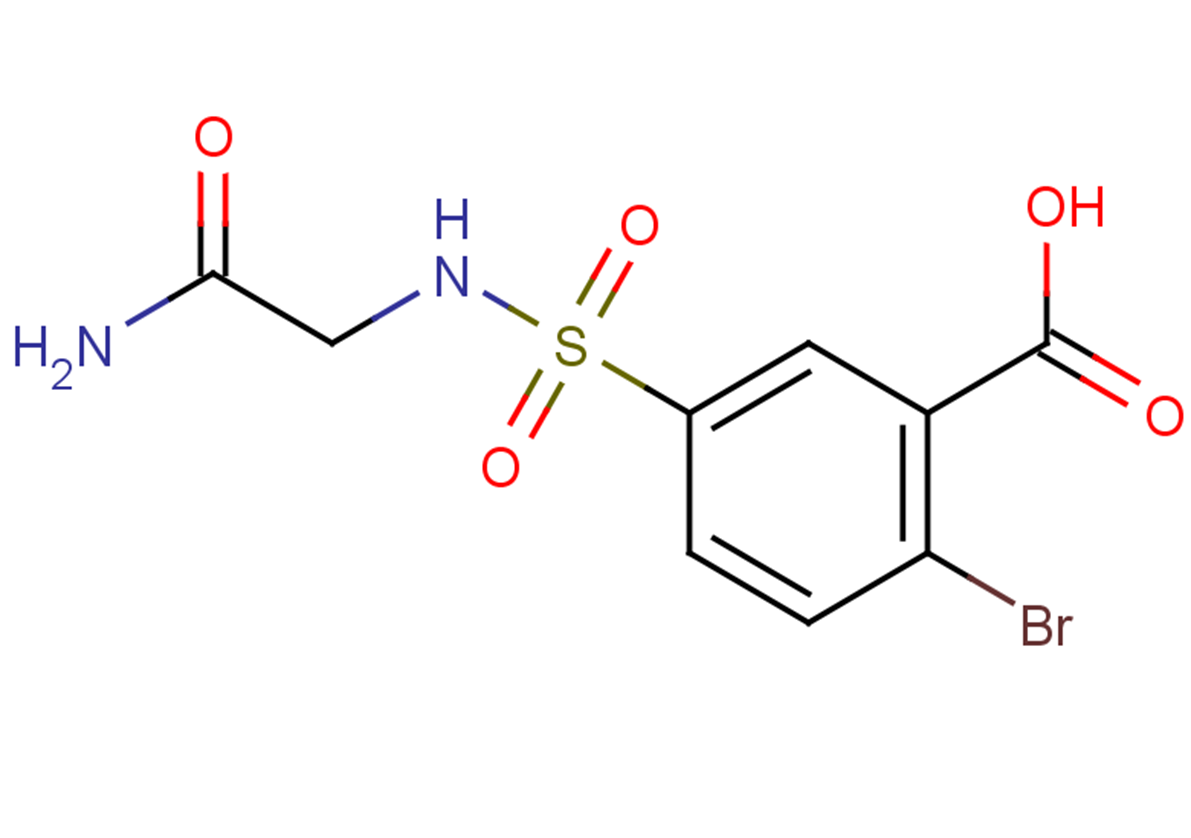 2-bromo-5-[(carbamoylmethyl)sulfamoyl]benzoic acid