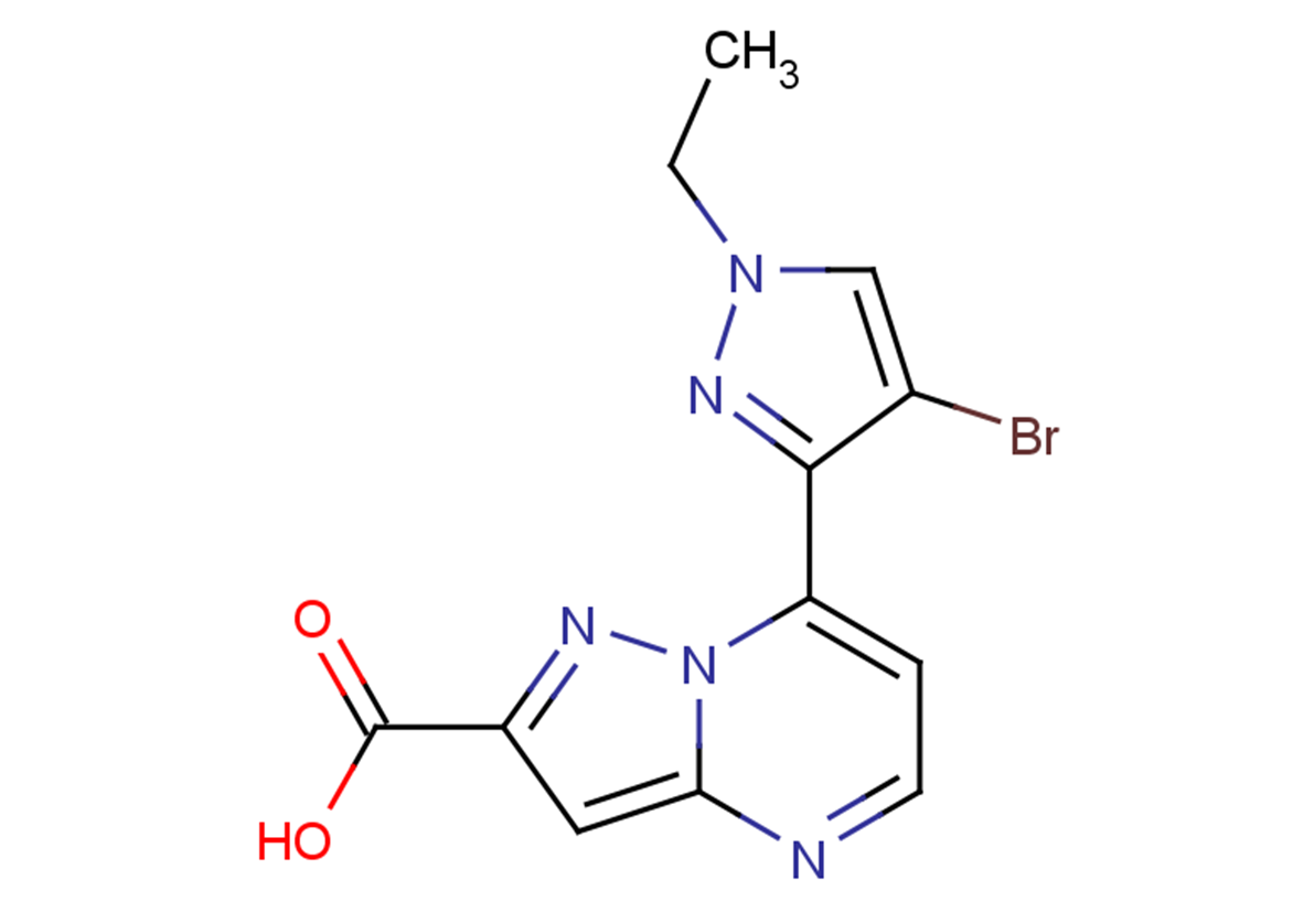 7-(4-bromo-1-ethyl-1H-pyrazol-3-yl)pyrazolo[1,5-a]pyrimidine-2-carboxylic acid