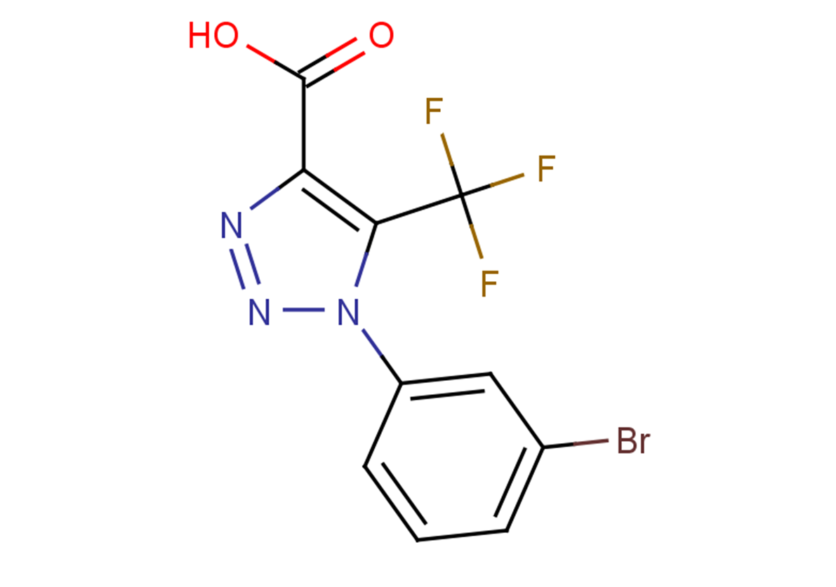 1-(3-bromophenyl)-5-(trifluoromethyl)-1H-1,2,3-triazole-4-carboxylic acid