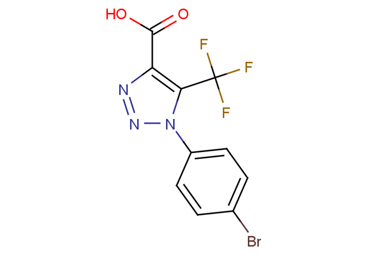 1-(4-bromophenyl)-5-(trifluoromethyl)-1H-1,2,3-triazole-4-carboxylic acid