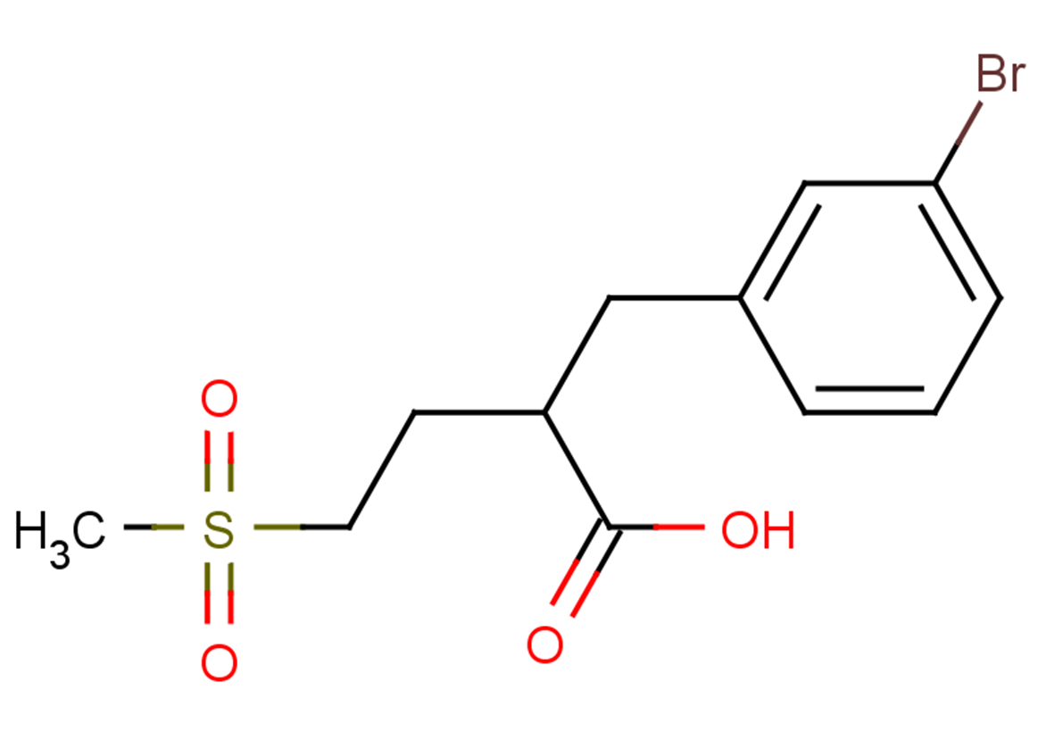 2-[(3-bromophenyl)methyl]-4-methanesulfonylbutanoic acid