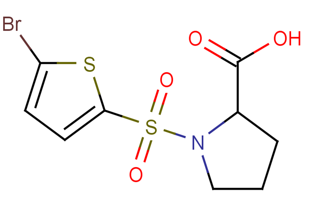 1-(5-bromothiophene-2-sulfonyl)pyrrolidine-2-carboxylic acid