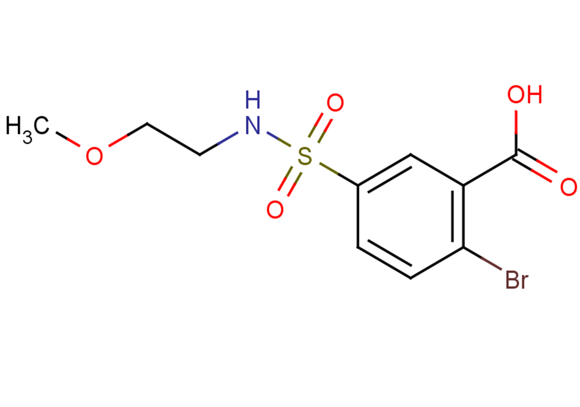2-bromo-5-[(2-methoxyethyl)sulfamoyl]benzoic acid