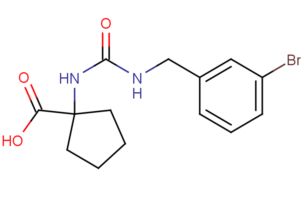 1-({[(3-bromophenyl)methyl]carbamoyl}amino)cyclopentane-1-carboxylic acid