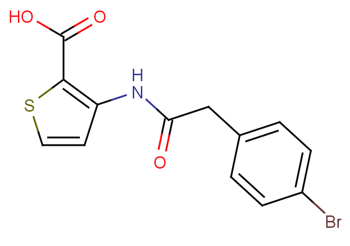 3-[2-(4-bromophenyl)acetamido]thiophene-2-carboxylic acid