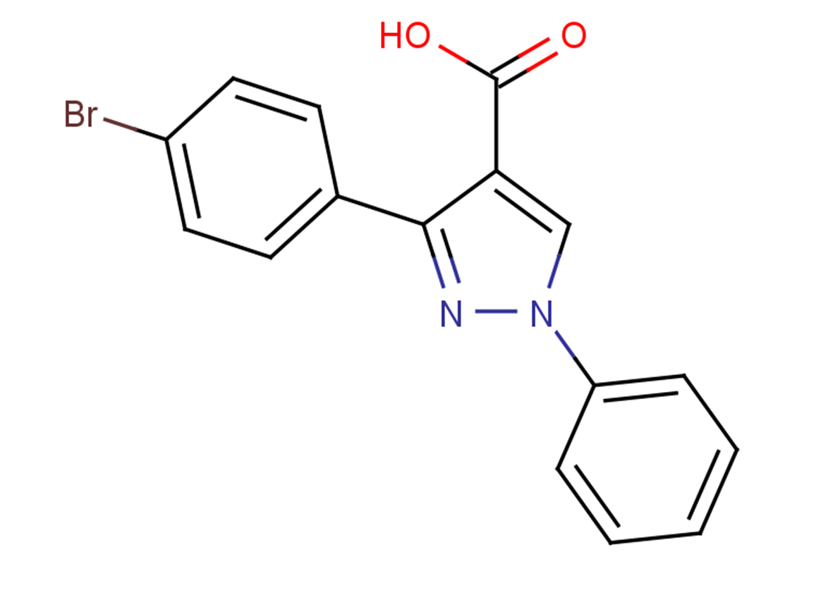 3-(4-bromophenyl)-1-phenyl-1H-pyrazole-4-carboxylic acid