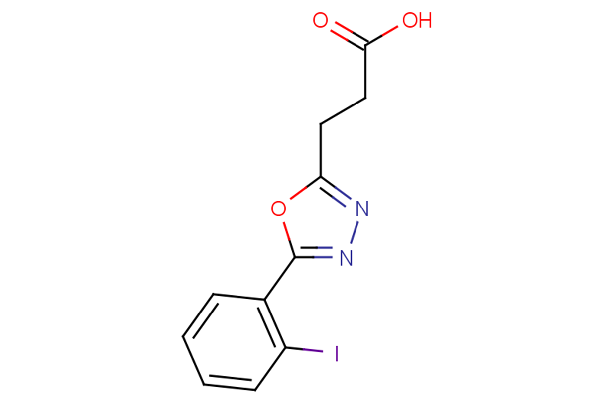 3-[5-(2-iodophenyl)-1,3,4-oxadiazol-2-yl]propanoic acid