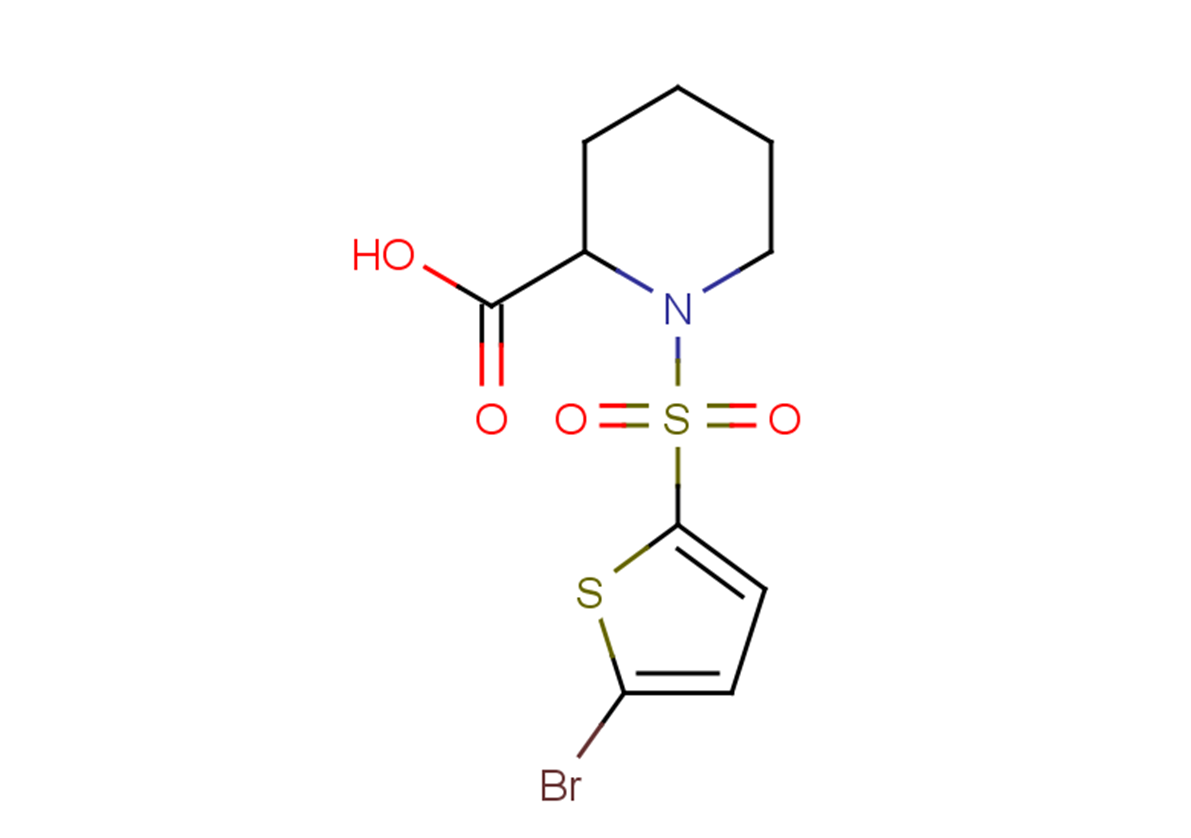1-(5-bromothiophene-2-sulfonyl)piperidine-2-carboxylic acid