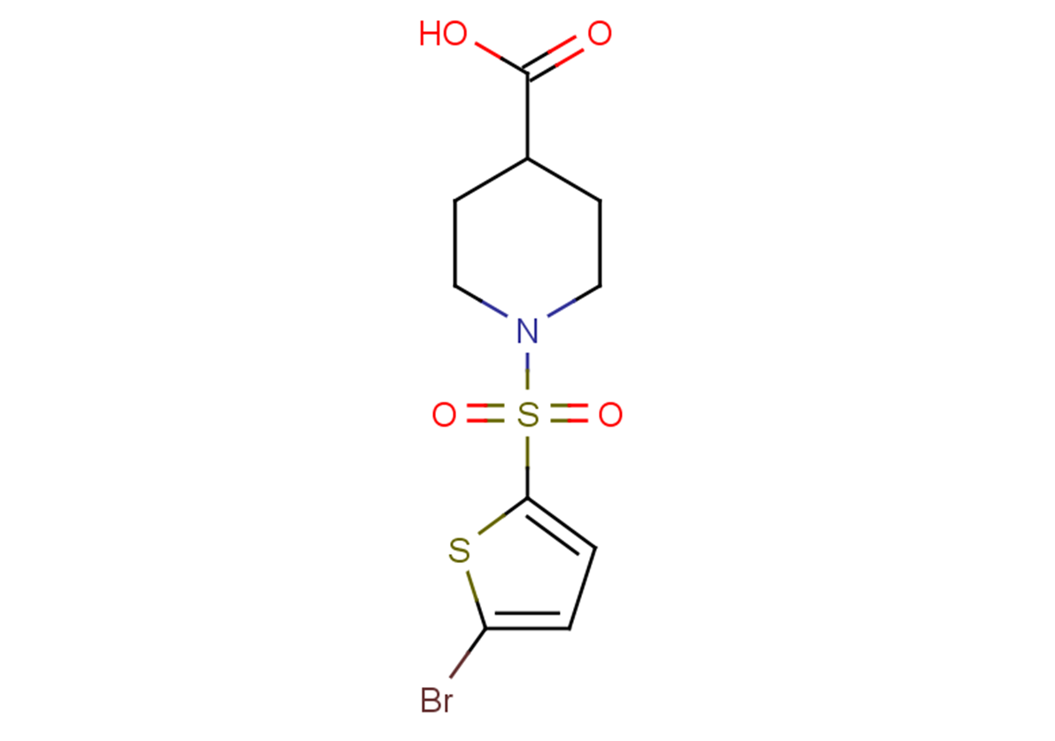 1-(5-bromothiophene-2-sulfonyl)piperidine-4-carboxylic acid
