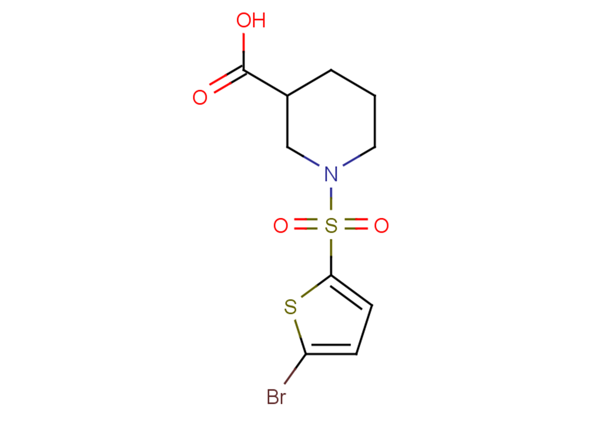 1-(5-bromothiophene-2-sulfonyl)piperidine-3-carboxylic acid