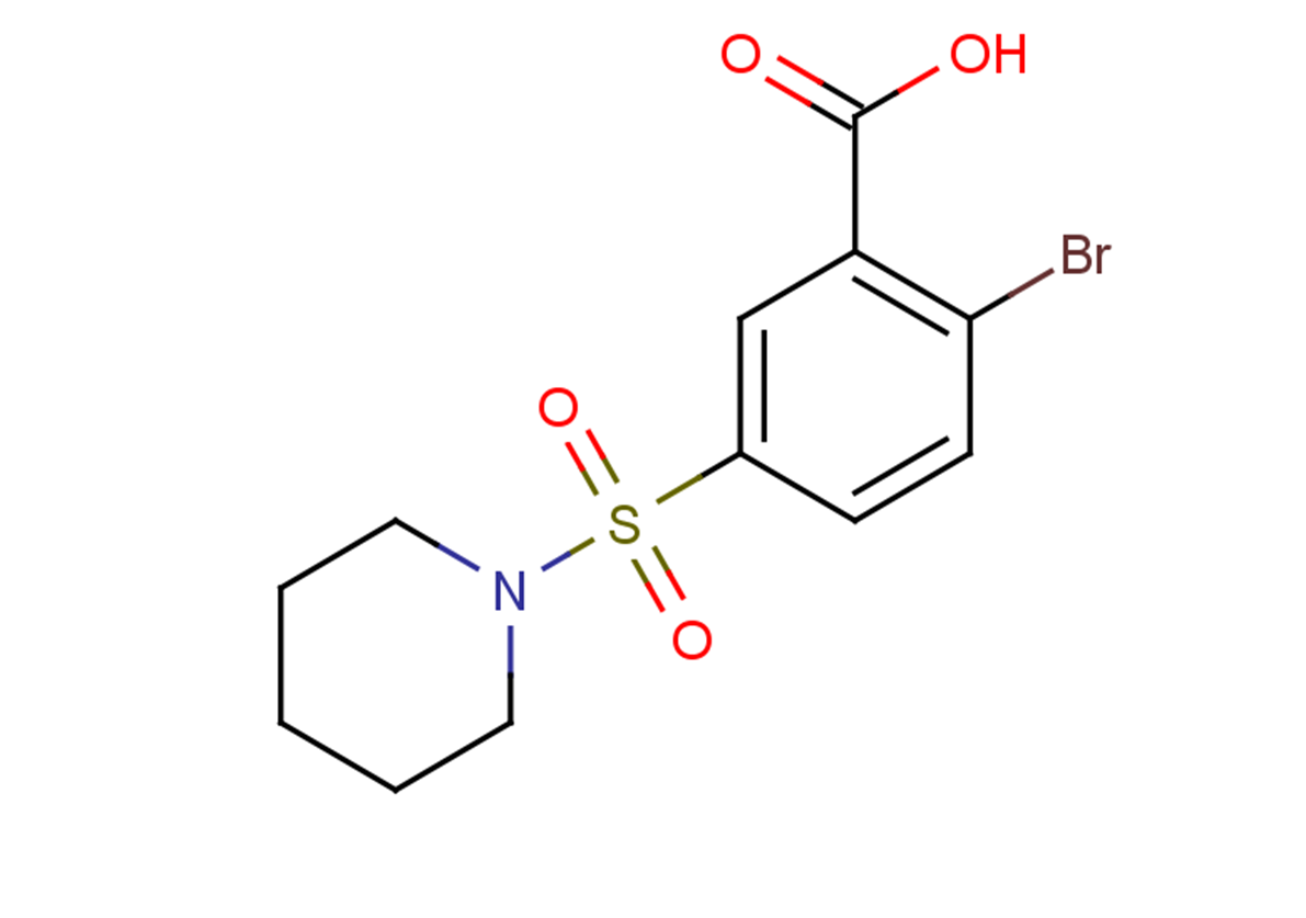 2-bromo-5-(piperidine-1-sulfonyl)benzoic acid