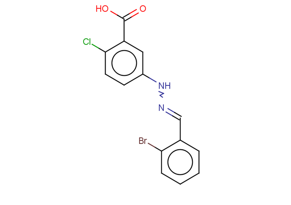 5-{2-[(2-bromophenyl)methylidene]hydrazin-1-yl}-2-chlorobenzoic acid