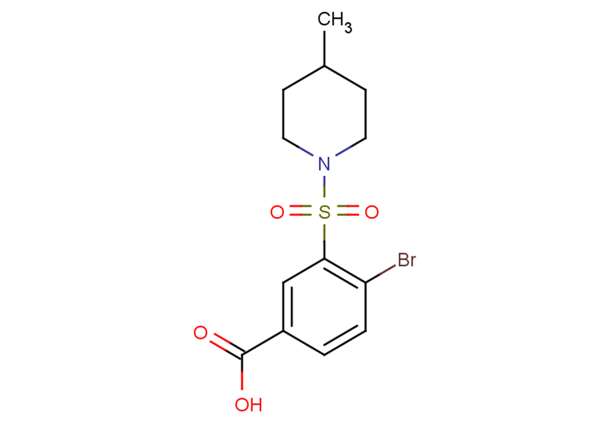 4-bromo-3-(4-methylpiperidine-1-sulfonyl)benzoic acid