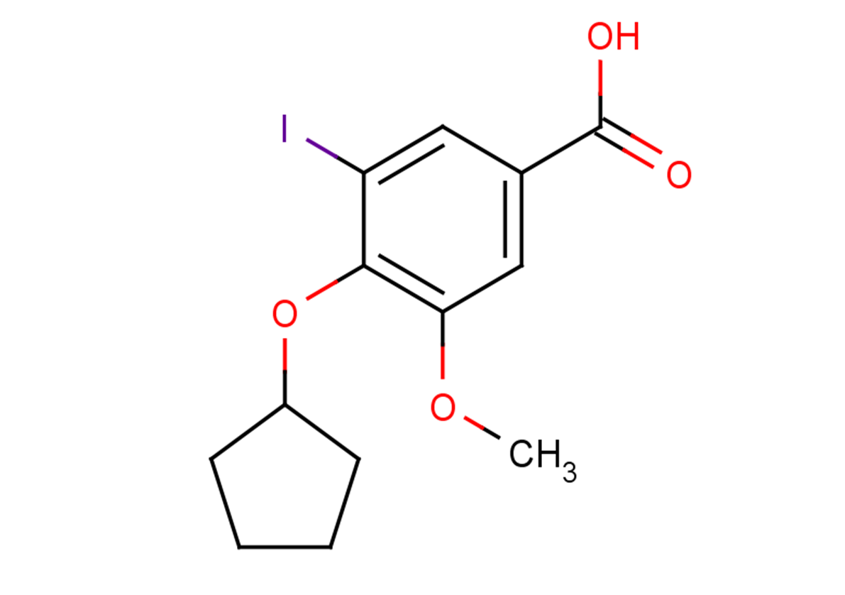 4-(cyclopentyloxy)-3-iodo-5-methoxybenzoic acid