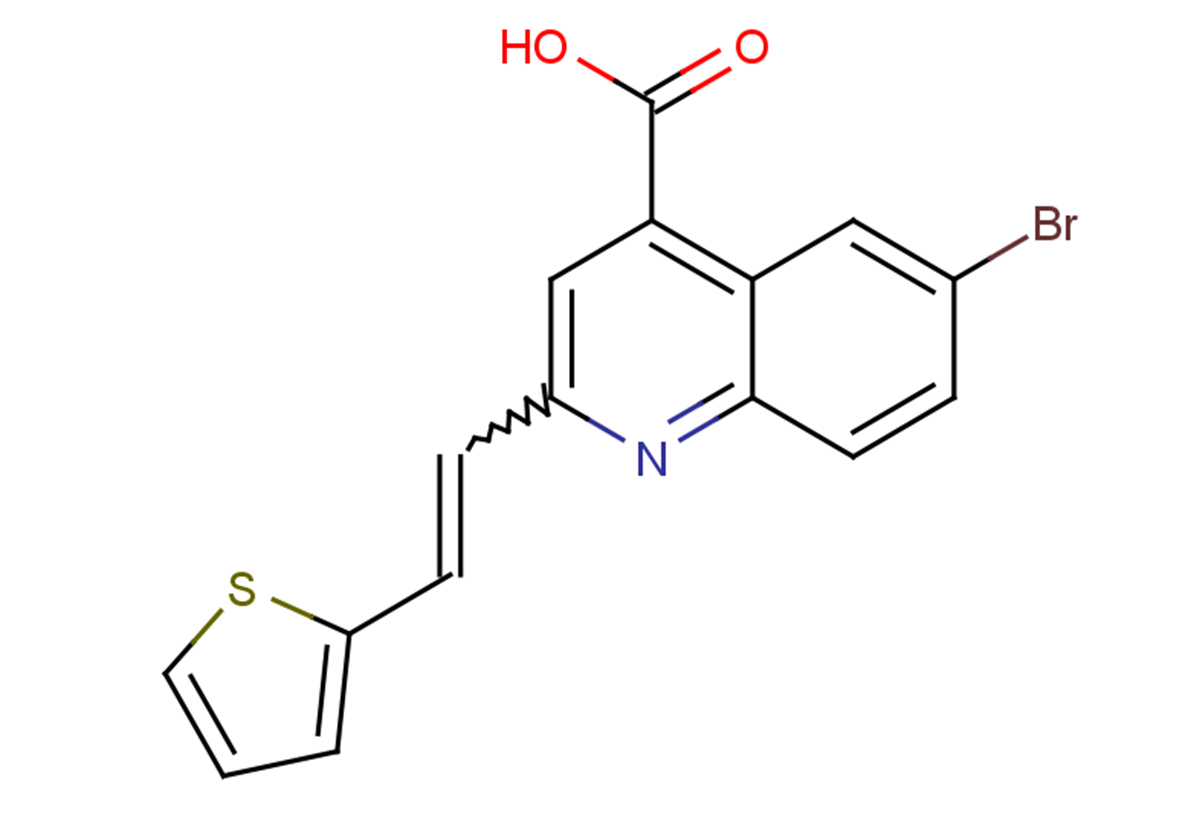 6-bromo-2-[2-(thiophen-2-yl)ethenyl]quinoline-4-carboxylic acid