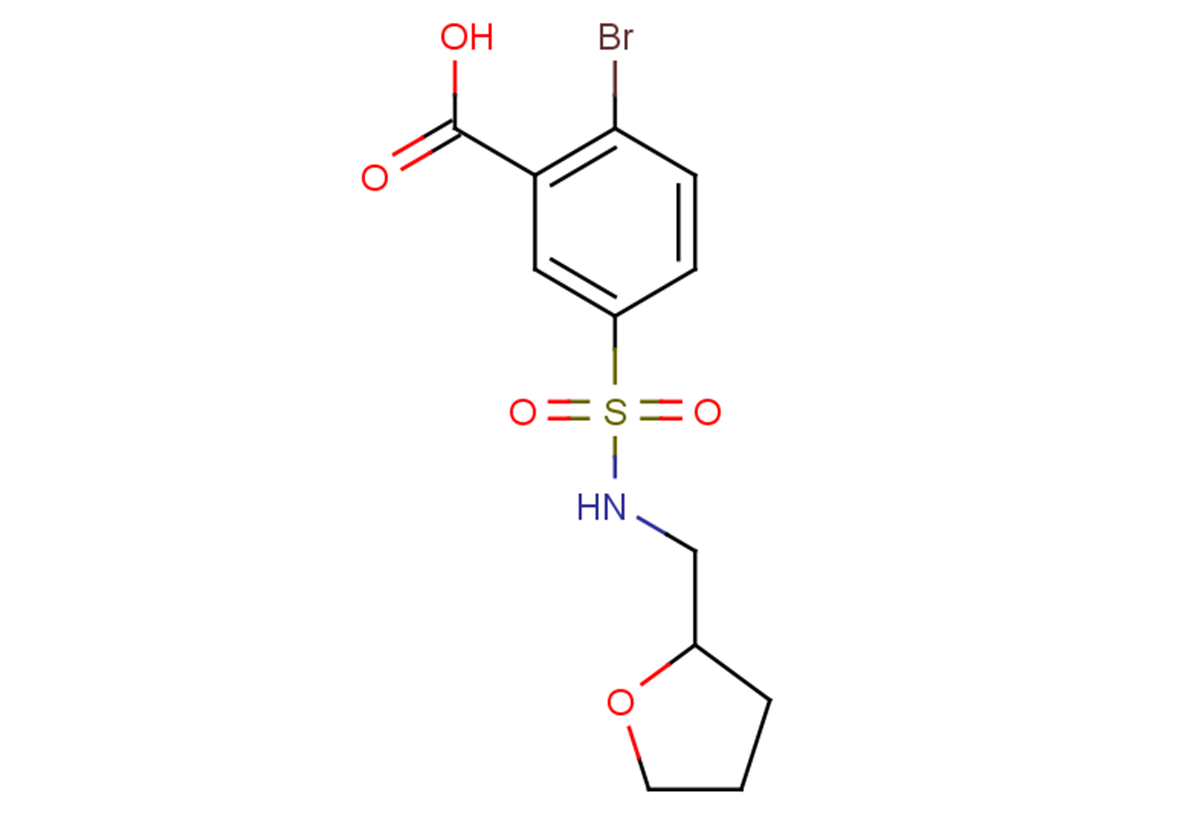 2-bromo-5-[(oxolan-2-ylmethyl)sulfamoyl]benzoic acid