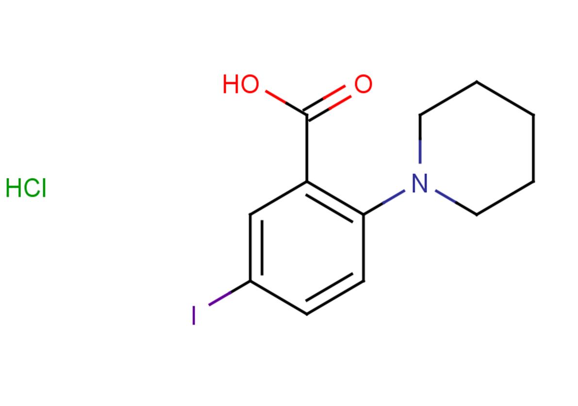 5-iodo-2-(piperidin-1-yl)benzoic acid hydrochloride