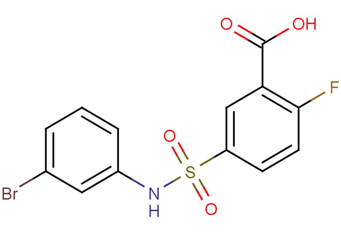 5-[(3-bromophenyl)sulfamoyl]-2-fluorobenzoic acid