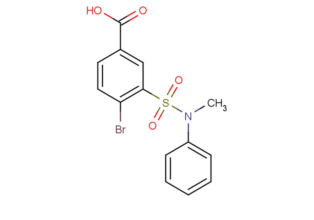 4-bromo-3-[methyl(phenyl)sulfamoyl]benzoic acid