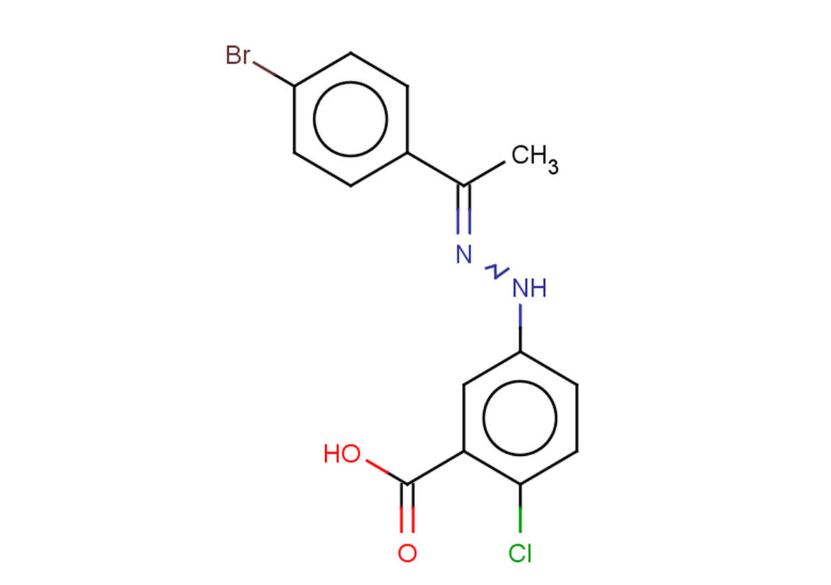 5-{2-[1-(4-bromophenyl)ethylidene]hydrazin-1-yl}-2-chlorobenzoic acid