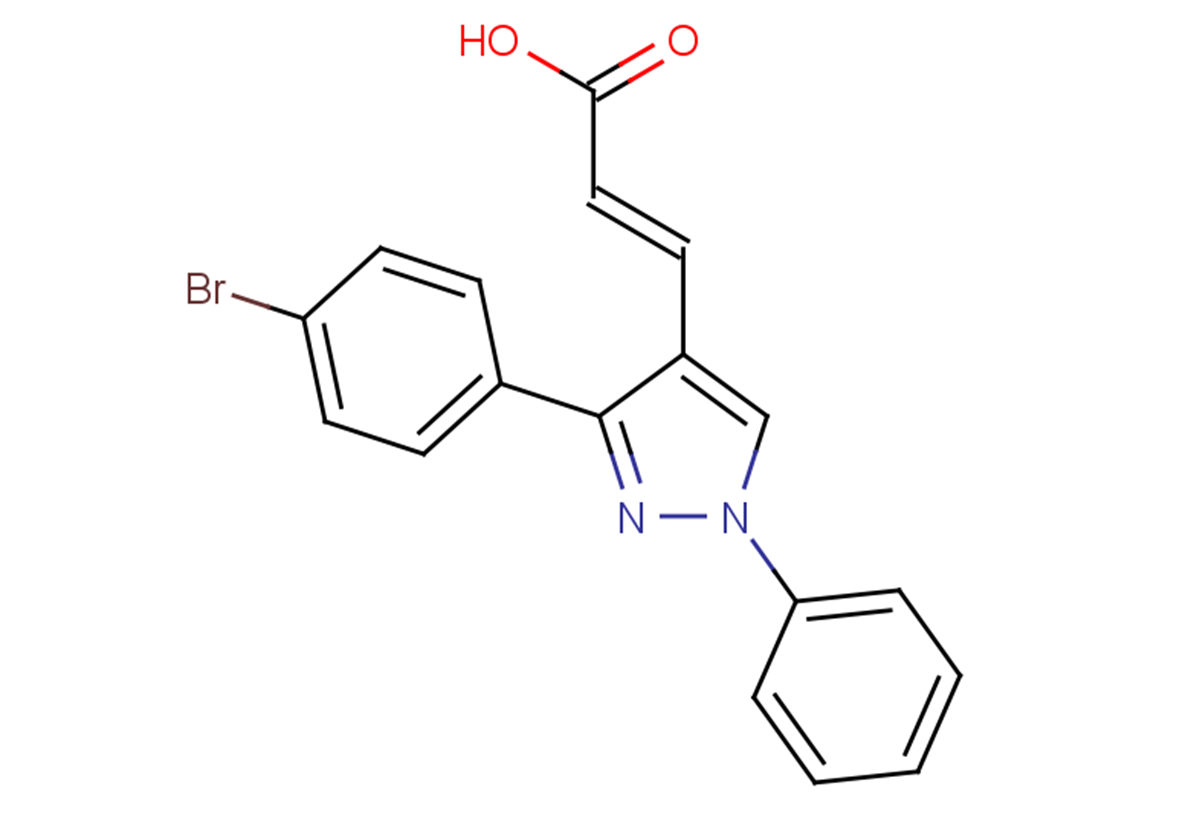 (2E)-3-[3-(4-bromophenyl)-1-phenyl-1H-pyrazol-4-yl]prop-2-enoic acid