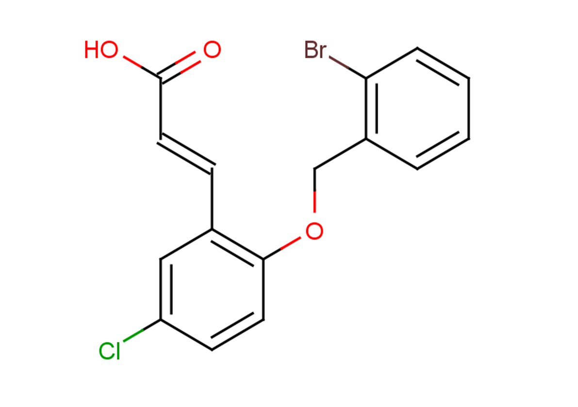 (2E)-3-{2-[(2-bromophenyl)methoxy]-5-chlorophenyl}prop-2-enoic acid