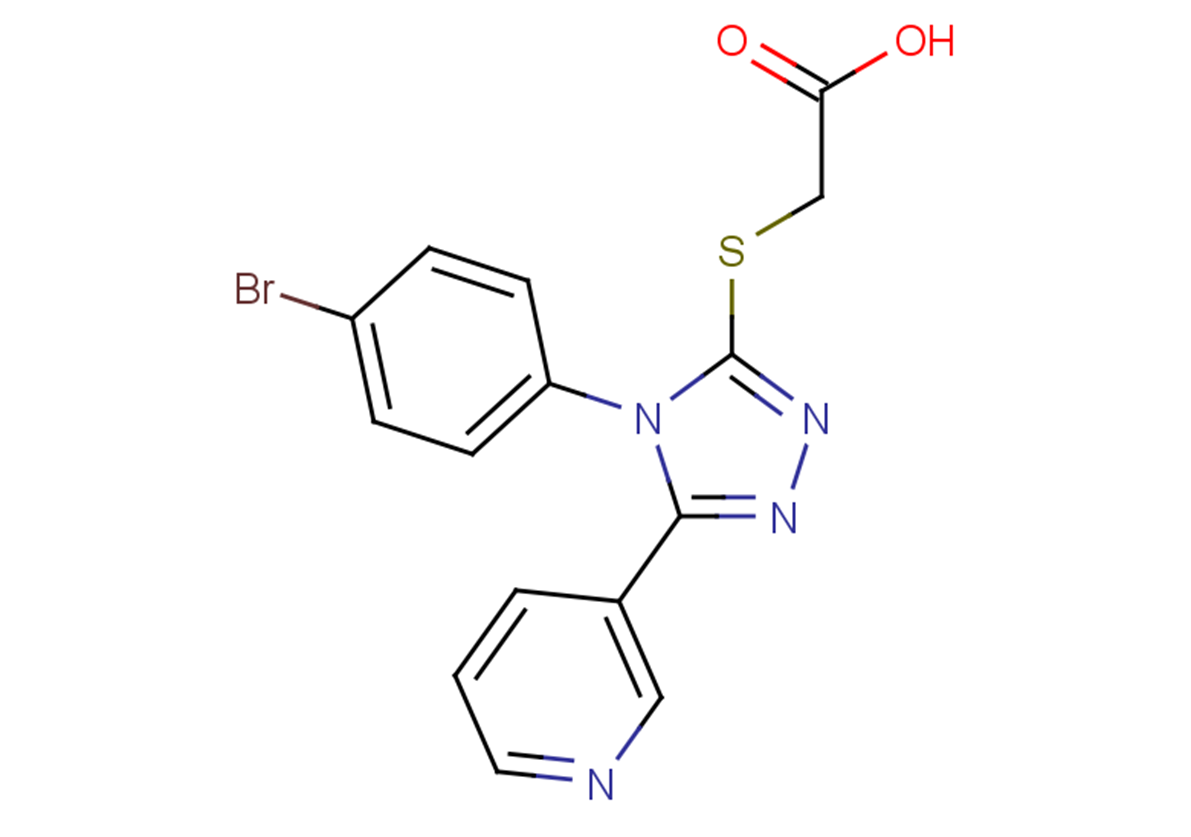2-{[4-(4-bromophenyl)-5-(pyridin-3-yl)-4H-1,2,4-triazol-3-yl]sulfanyl}acetic acid