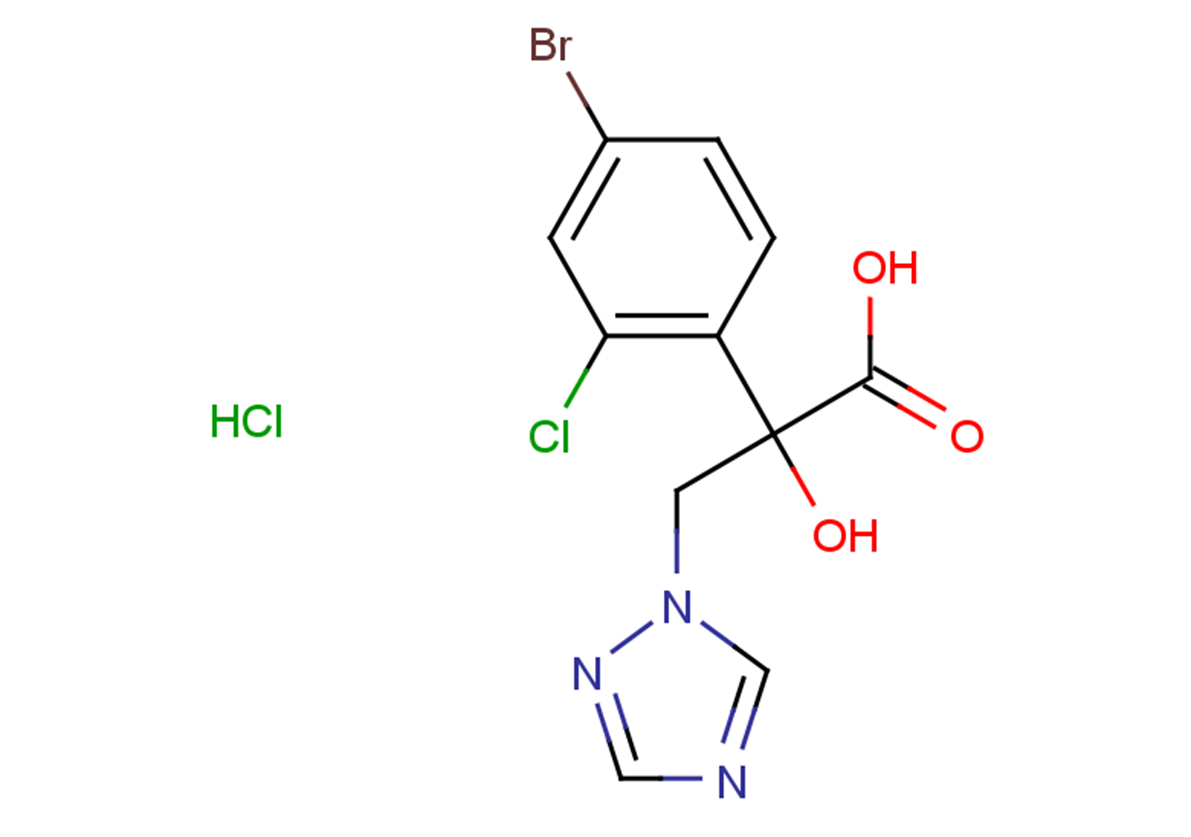 2-(4-bromo-2-chlorophenyl)-2-hydroxy-3-(1H-1,2,4-triazol-1-yl)propanoic acid hydrochloride