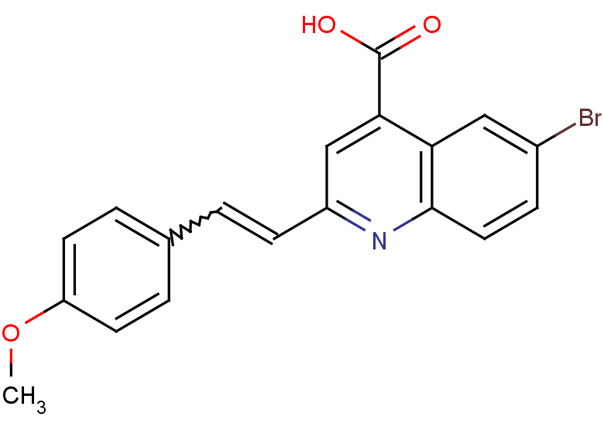 6-bromo-2-[2-(4-methoxyphenyl)ethenyl]quinoline-4-carboxylic acid