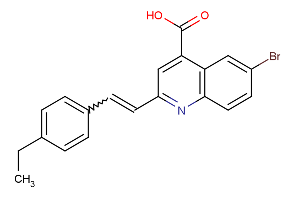 6-bromo-2-[2-(4-ethylphenyl)ethenyl]quinoline-4-carboxylic acid