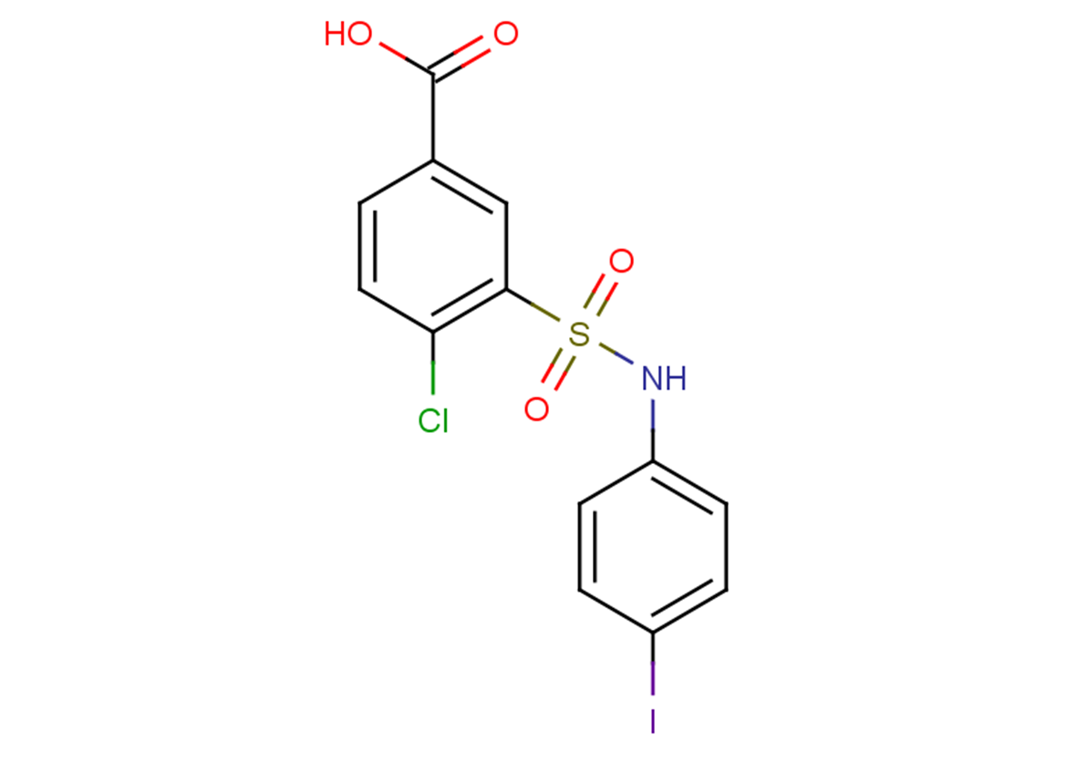 4-chloro-3-[(4-iodophenyl)sulfamoyl]benzoic acid