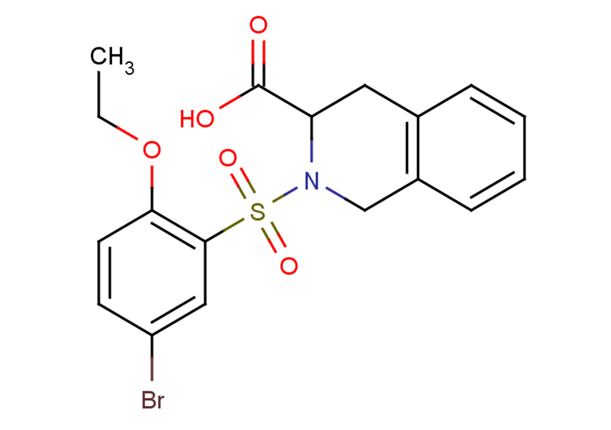 2-[(5-bromo-2-ethoxybenzene)sulfonyl]-1,2,3,4-tetrahydroisoquinoline-3-carboxylic acid