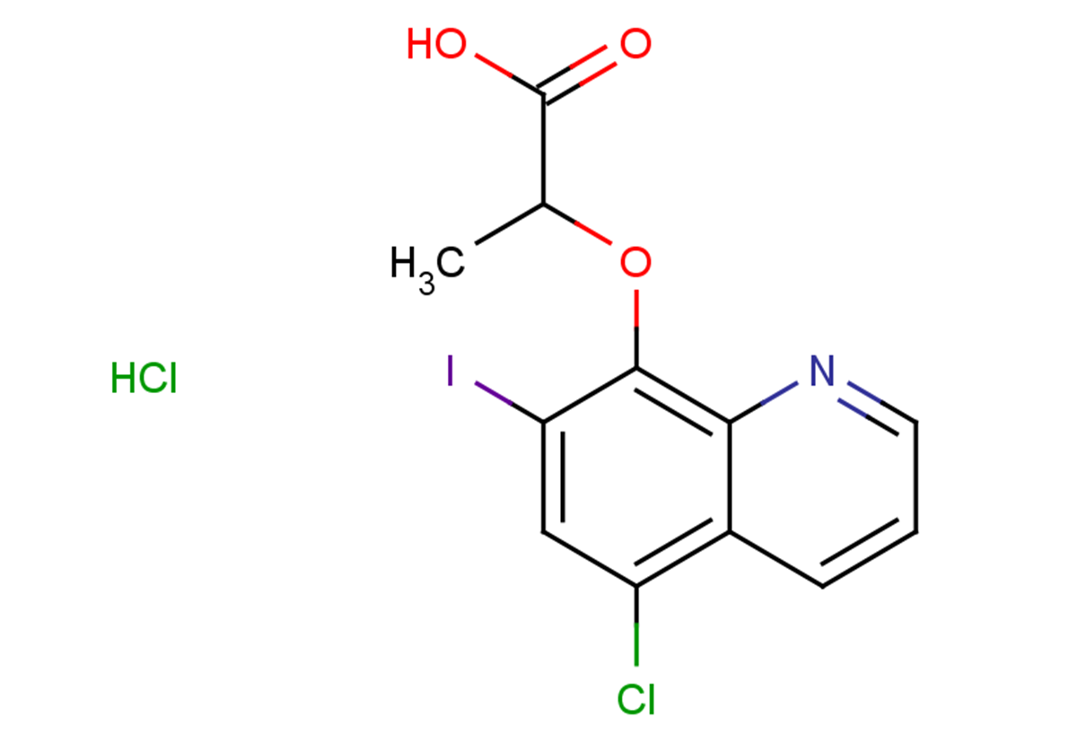 2-[(5-chloro-7-iodoquinolin-8-yl)oxy]propanoic acid hydrochloride