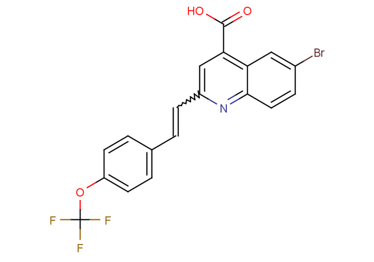 6-bromo-2-{2-[4-(trifluoromethoxy)phenyl]ethenyl}quinoline-4-carboxylic acid