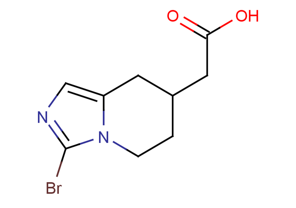 2-{3-bromo-5H,6H,7H,8H-imidazo[1,5-a]pyridin-7-yl}acetic acid