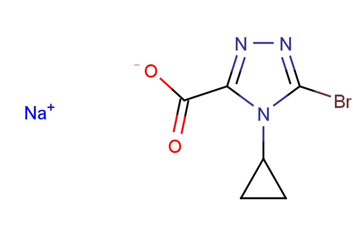 sodium 5-bromo-4-cyclopropyl-4H-1,2,4-triazole-3-carboxylate